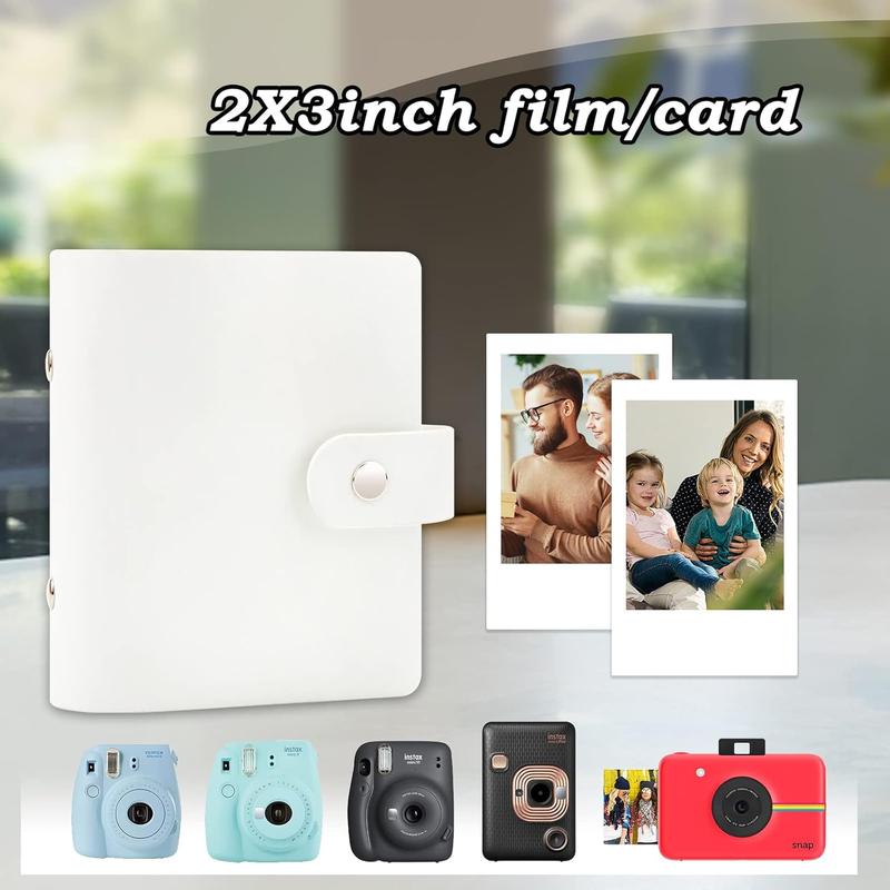 52 Pockets Mini Photo Album Fujifilm Instax Mini Instant Film, Polaroid Snap, Z2300, SocialMatic Instant Cameras & Zip Instant Printer (Black, 1Pack)