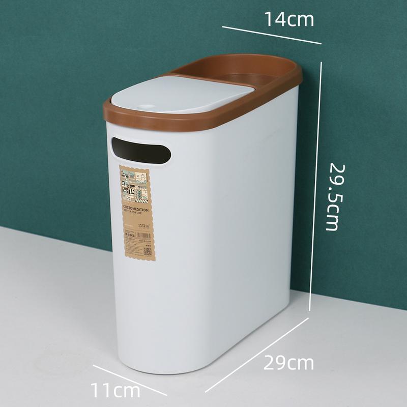 Trash Can Domestic Toilet Good-looking Bedroom Press Type Bounce Cover Storage Bucket Kitchen Bathroom Gap Wastebasket