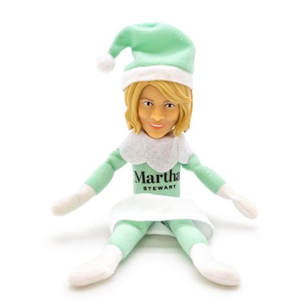 Martha Stewart Martha on The Mantel Christmas Green Plush Figurine Gift Multicolor Ornaments Decoration