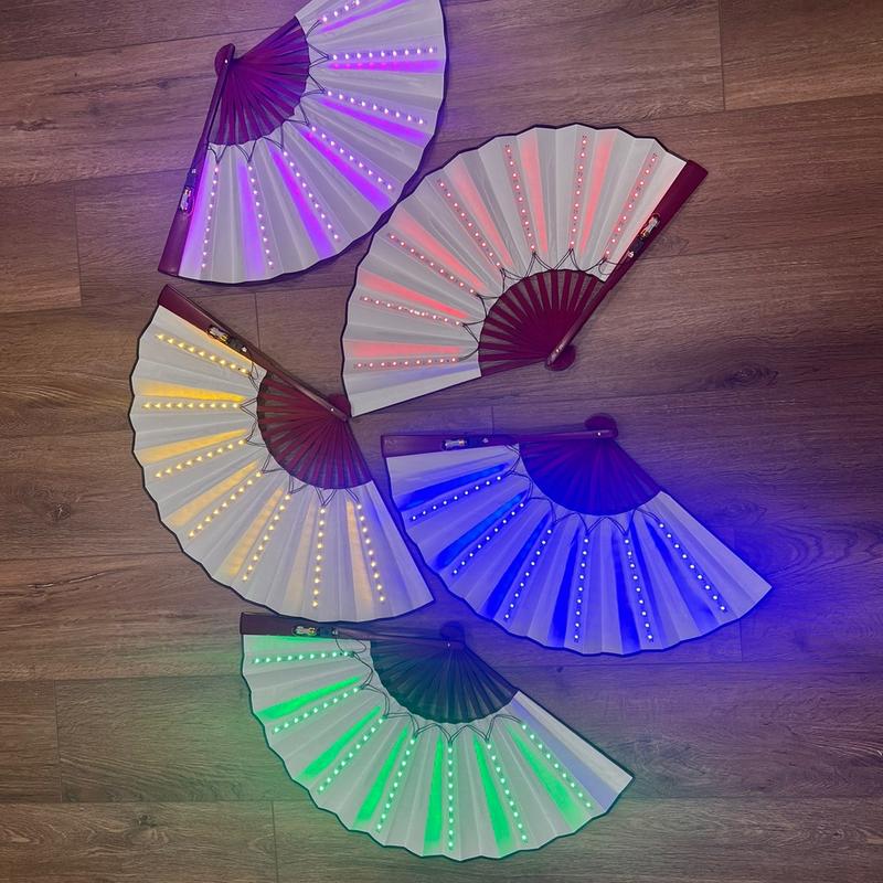 LED Rave Fan( accessories colorful light)