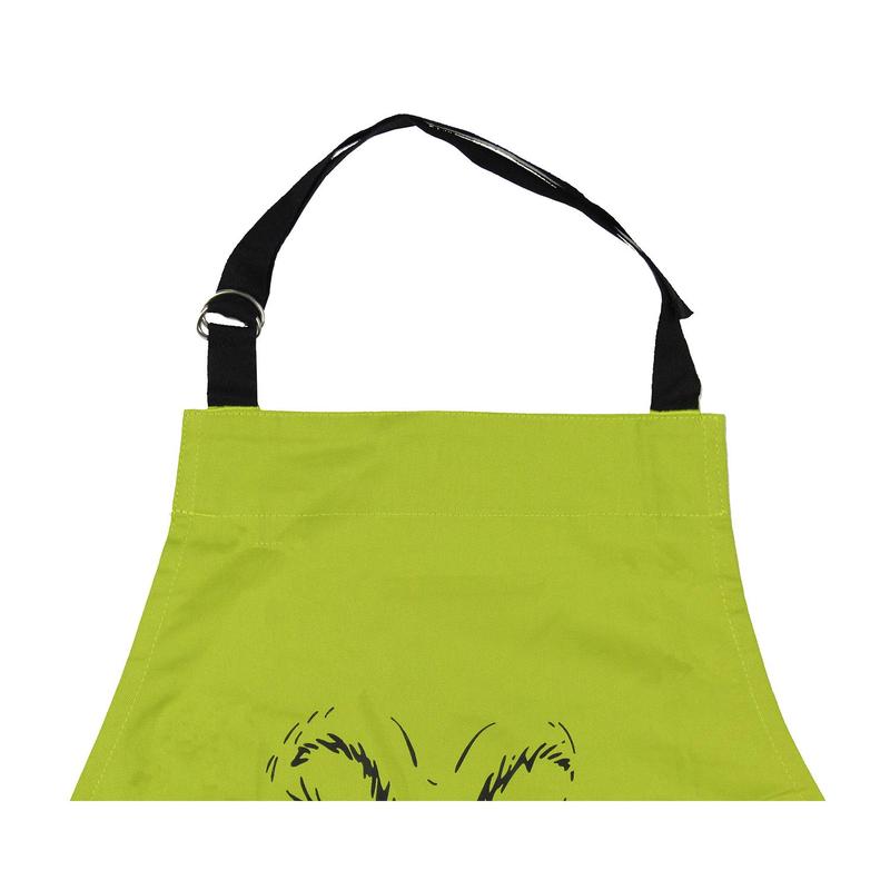 Grinch Apron Dr Seuss How The GRINCH Stole Christmas Merry Grinchmas Adult Kitchen Apron Adjustable Neck Baking Cooking