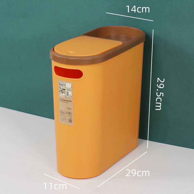 Trash Can Domestic Toilet Good-looking Bedroom Press Type Bounce Cover Storage Bucket Kitchen Bathroom Gap Wastebasket