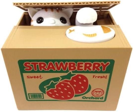 Stealing Piggy , Automatic Stole  Piggy  Money Saving Box   (Strawberry)