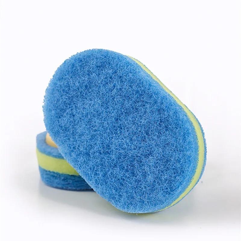 Kitchen Cleaning Sponge with Handle, Power Decontamination Durable  Cleaning Brush, Bathroom Kitchen Glass Wall Cleaning Sponge