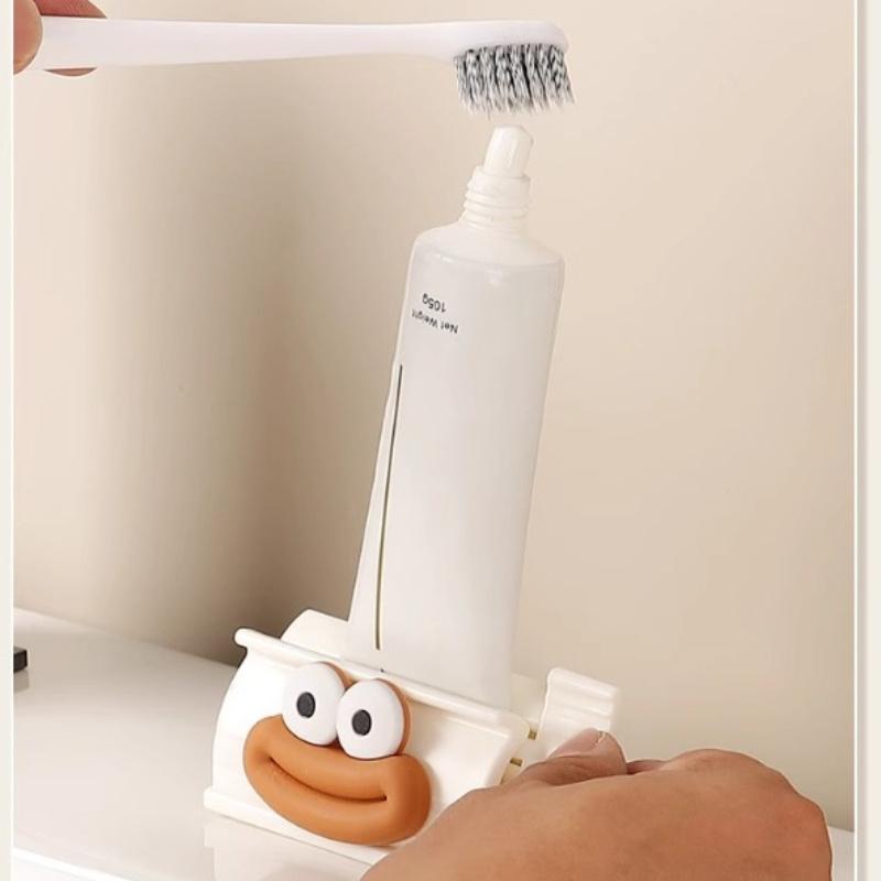 Easy-Squeeze Toothpaste Dispenser with Cute Big Mouth Design - Manual, Easy-to-Use Bathroom Accessory, Perfect Christmas Gift