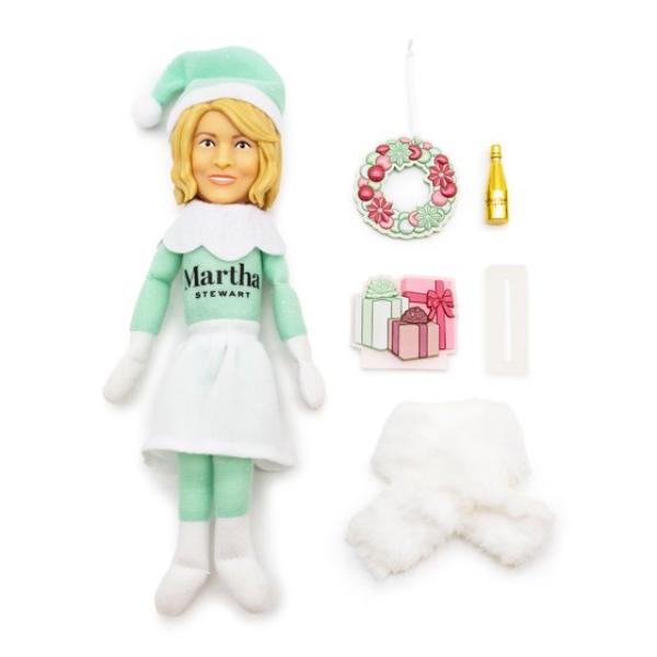 Martha Stewart Martha on The Mantel Christmas Green Plush Figurine Gift Multicolor Ornaments Decoration