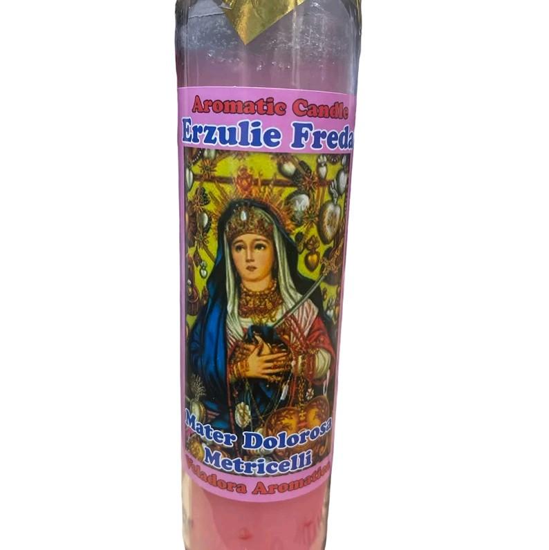 Erzulie Freda Blessed Candle for Aromatic Decoration