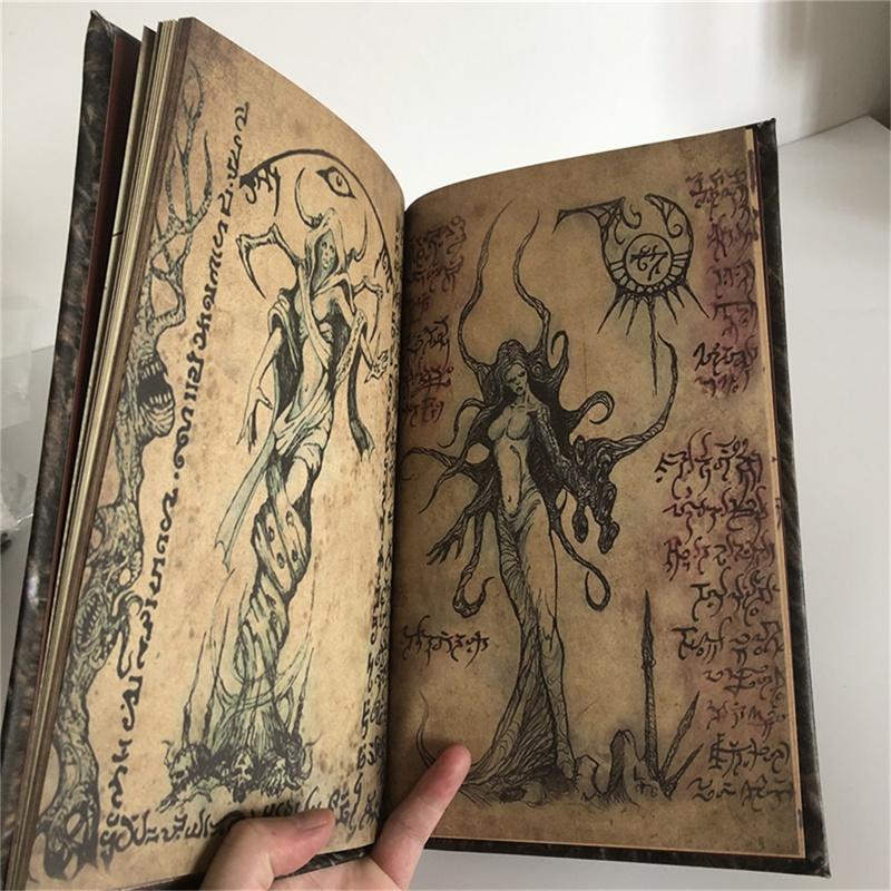 New Necronomicon Dark Magic Book Demon Evil Dead Summon Book Altar Ceremony Prop Book Collection Living Room Desktop Decoration Ornaments