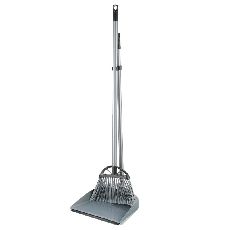 Lobby Broom & Dustpan Kit with Recycled Pet Bristles, 37