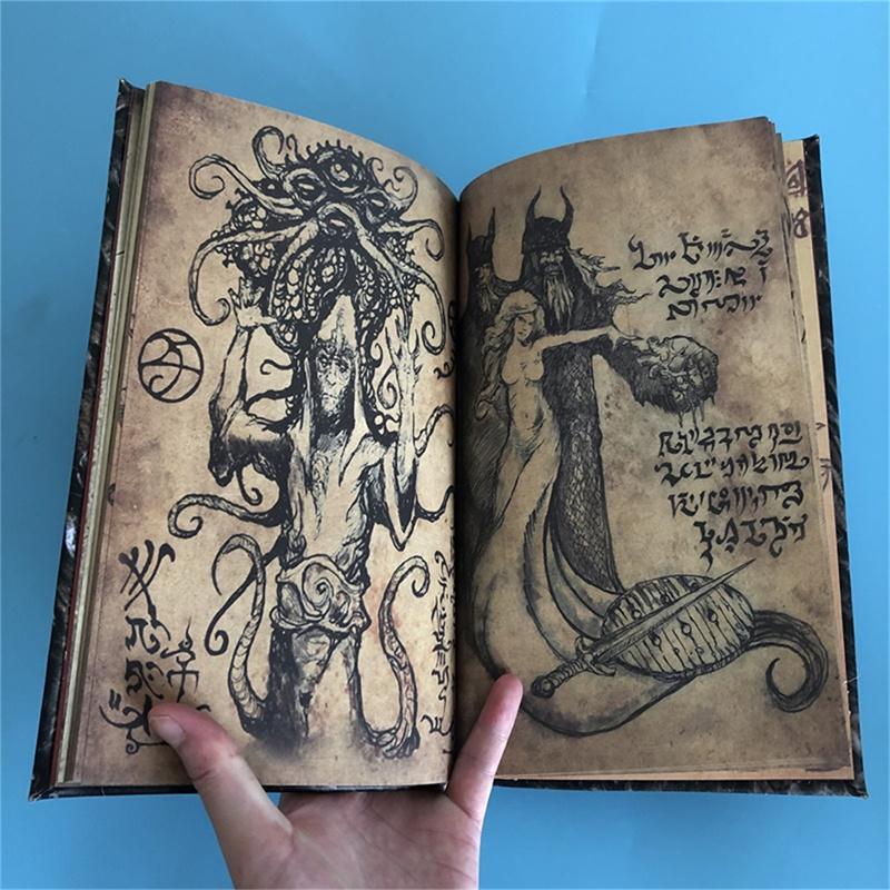 New Necronomicon Dark Magic Book Demon Evil Dead Summon Book Altar Ceremony Prop Book Collection Living Room Desktop Decoration Ornaments