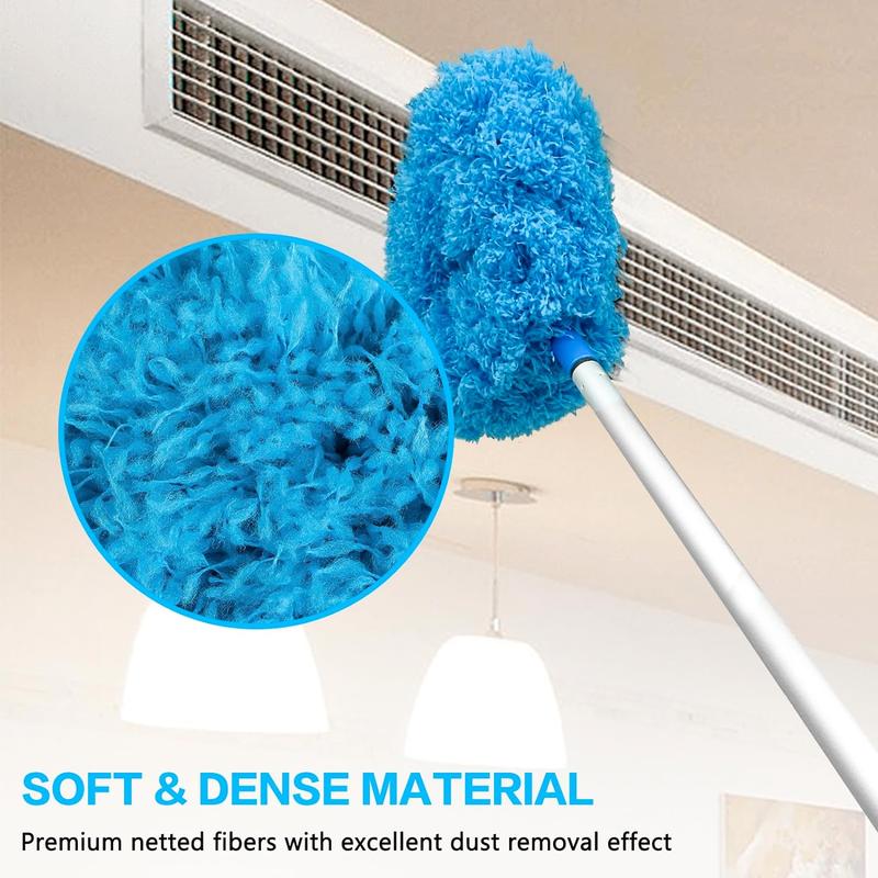 Ceiling Fan Cleaner Duster with Extension Pole, 1 Set Dust Removal Brush, Ceiling and Fan Duster, Christmas Gift, Christmas Décor, Thanksgiving Gift