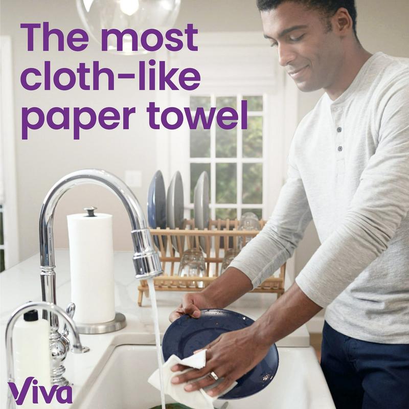 Viva Signature Cloth Paper Towels, 6 Triple Rolls