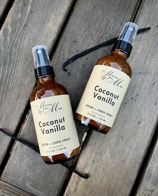 Coconut Vanilla Room and Linen Spray, Air Freshener, Room Freshener, Pillow Mist