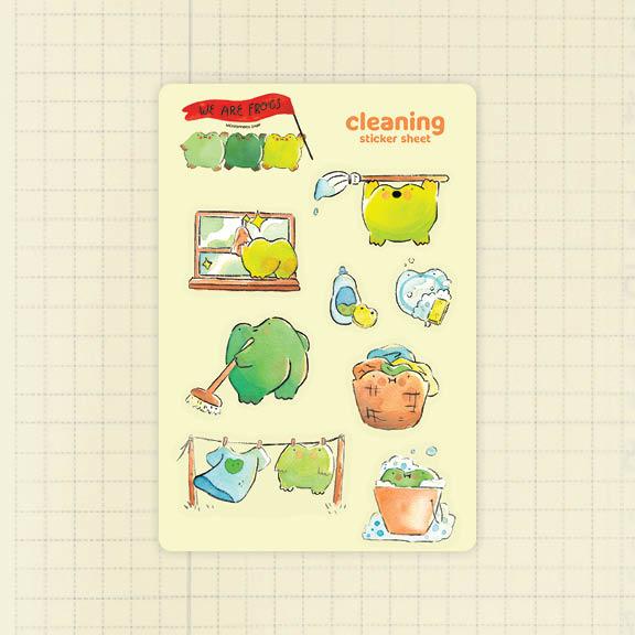 Froggy Sticker Sheets Series B Decor Decorative