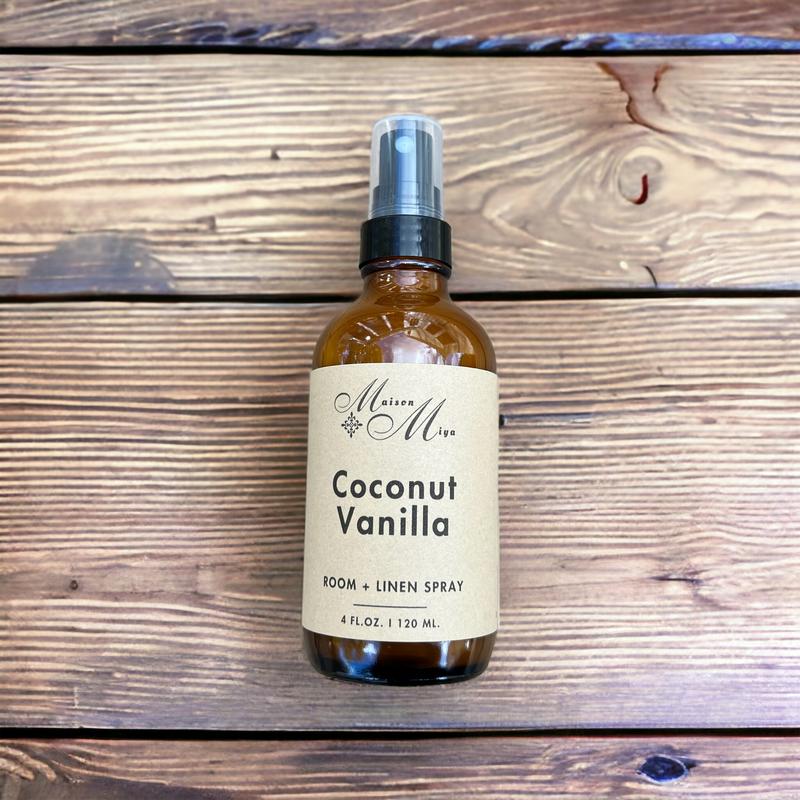 Coconut Vanilla Room and Linen Spray, Air Freshener, Room Freshener, Pillow Mist