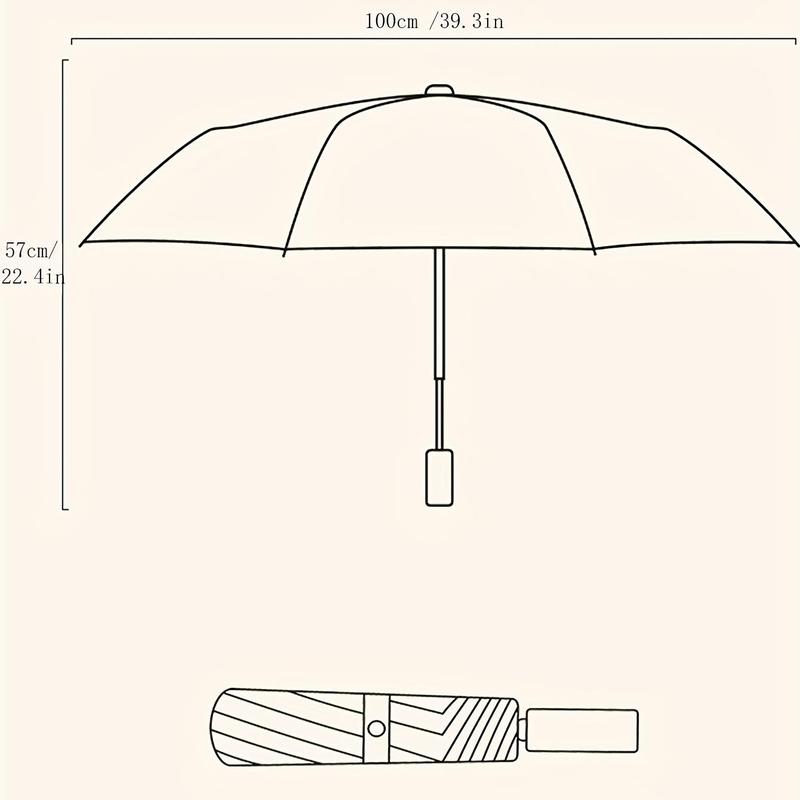 Cartoon Cat Pattern Umbrella, Sunny and Rainy Dual-use UV Protection Automatic Umbrella, Thickened and Reinforced Umbrella Frame for Daily Use