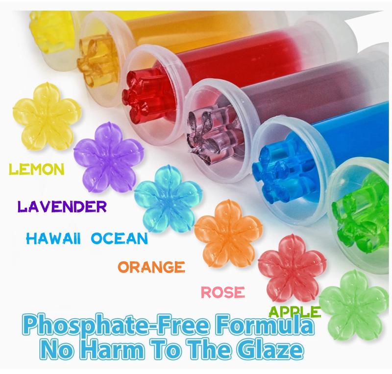 Toilet Gel Stamp Flower Stamp multi-color   fresh smell fragrance 1-4 Count Easy apply Bowl Cleaner Household Cleaning