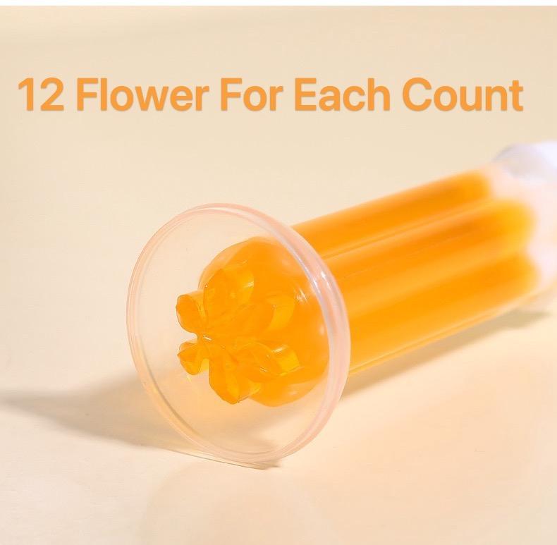 Toilet Gel Stamp Flower Stamp multi-color   fresh smell fragrance 1-4 Count Easy apply Bowl Cleaner Household Cleaning