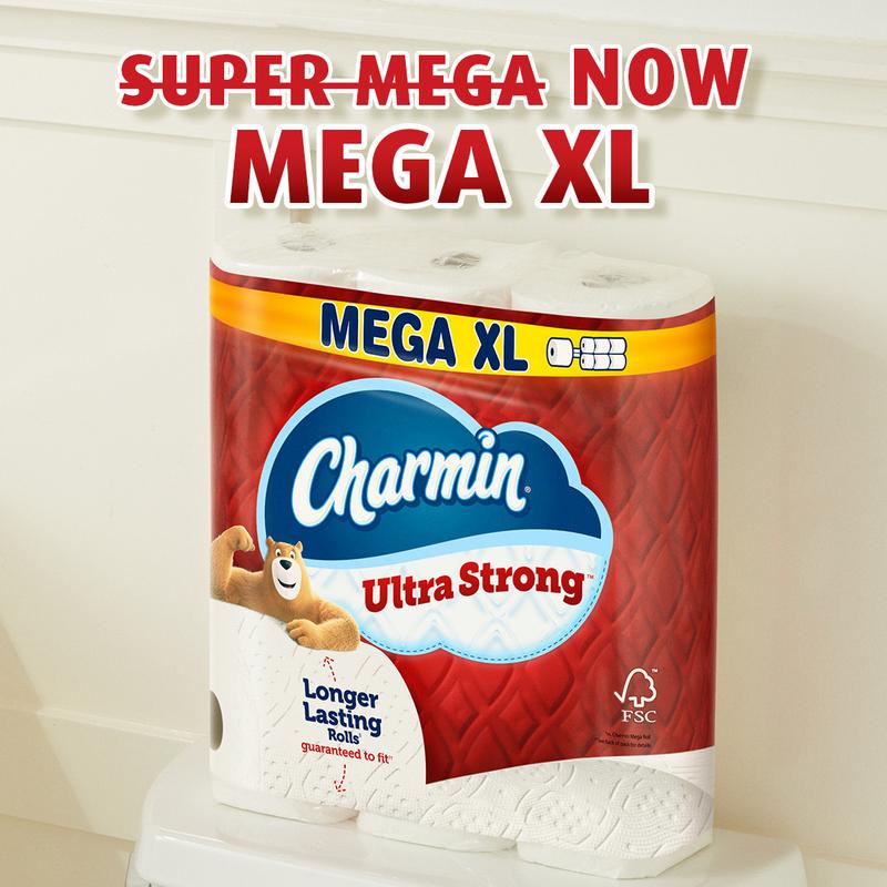 Charmin Ultra Strong Toilet Paper 18 Mega XL Rolls, 330 Sheets Per Roll