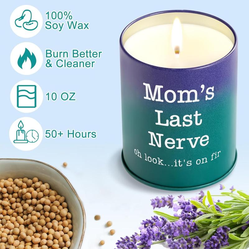 Gifts for Mom from Daughter Son,  Mom Gifts, Funny Mom Christmas, Birthday, Mother's Day, Thanksgiving Gifts,  Mother Gifts Ideas, Mom's Last , Lavender Scented Candles(10oz)