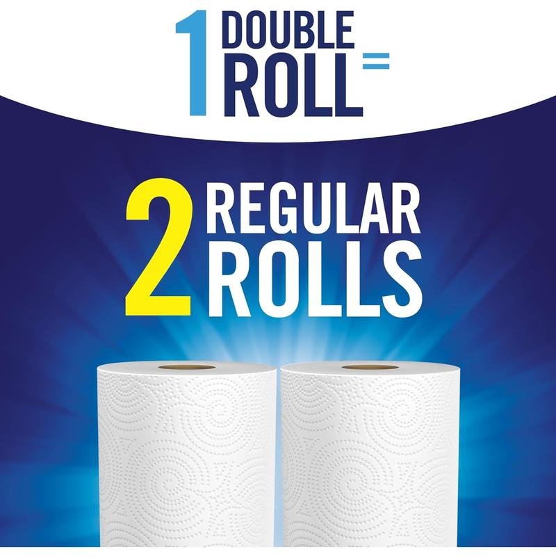 A-Size Paper Towels, 6 Double Rolls = 12 Regular Rolls, Everyday Value Paper Towel with Full and Half Sheets