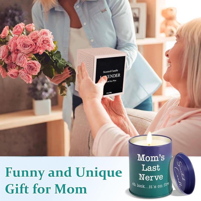 Gifts for Mom from Daughter Son,  Mom Gifts, Funny Mom Christmas, Birthday, Mother's Day, Thanksgiving Gifts,  Mother Gifts Ideas, Mom's Last , Lavender Scented Candles(10oz)