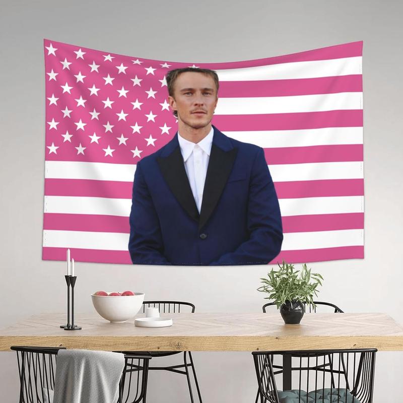 American Flag Pink Drew Star Starkey Tapestry Wall Tapestries Flag Wall Decoration Wall Hanging For Dorm Bedroom Livingroom Party Deco