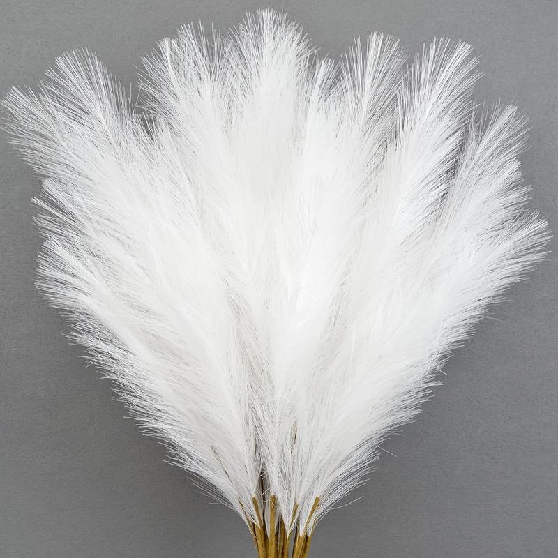 Artificial Pampas Grass, Fluffy Bulrush Fake Plant, Boho Decorations for Home Wedding Party, Home Decor Supplies