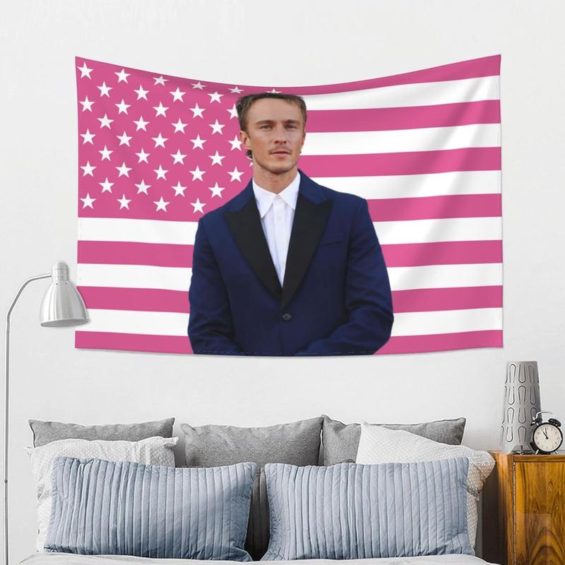 American Flag Pink Drew Star Starkey Tapestry Wall Tapestries Flag Wall Decoration Wall Hanging For Dorm Bedroom Livingroom Party Deco