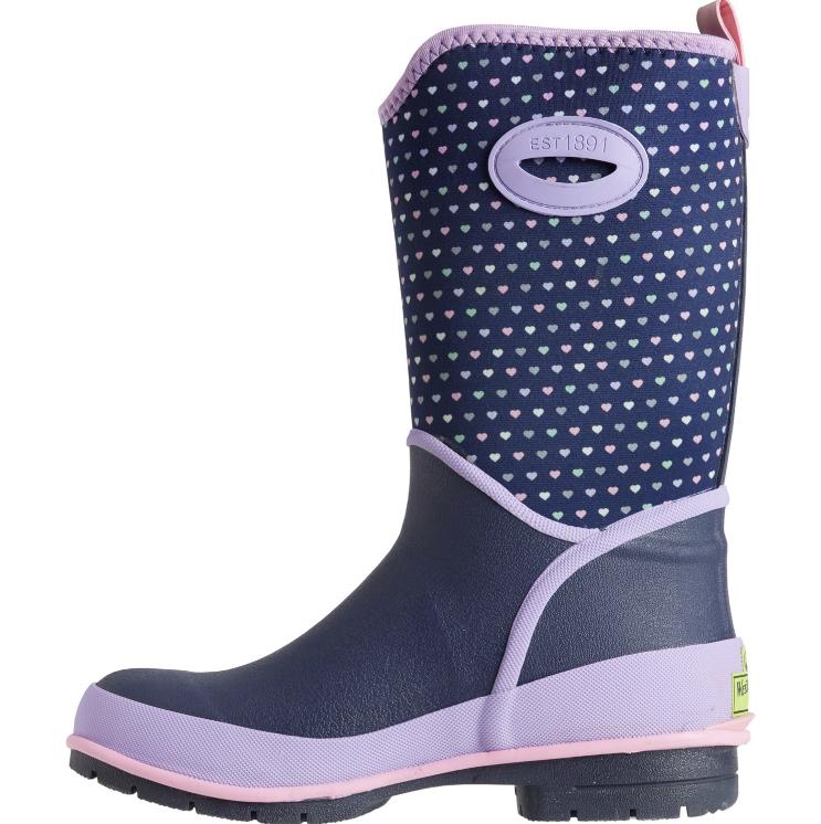 Western Chief Girls Sweet Hearts Neoprene Rain Boots - Waterproof, Insulated