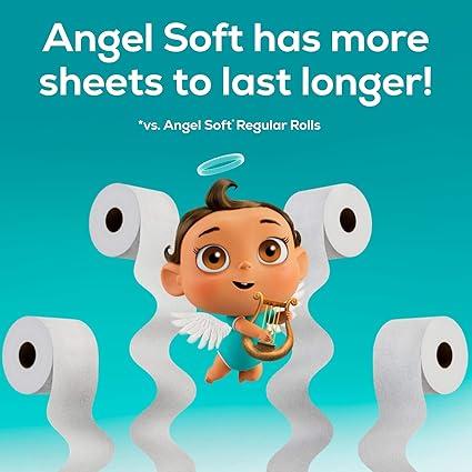 Toilet Paper, 8 Mega Rolls = 32 Regular Rolls, Soft & Strong Toilet Paper Pack Tissue Pack Tissue