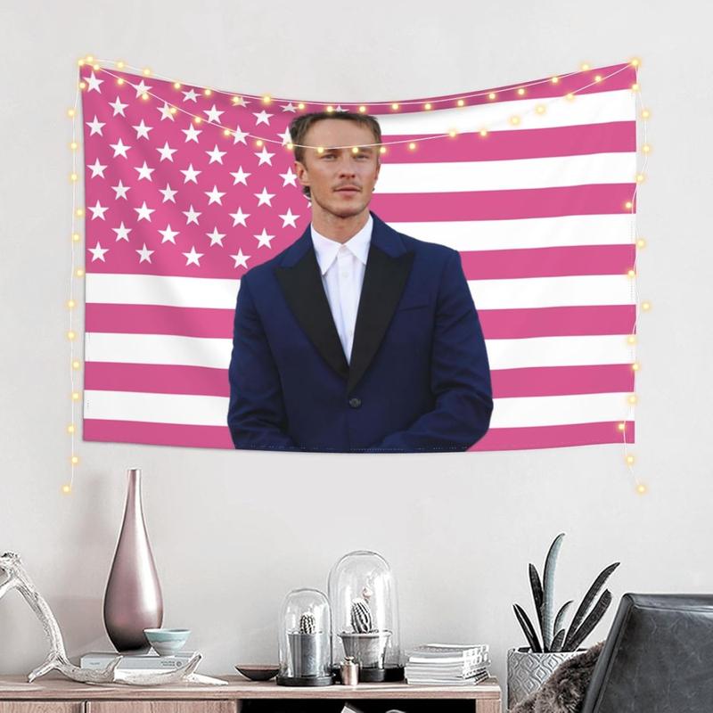 American Flag Pink Drew Star Starkey Tapestry Wall Tapestries Flag Wall Decoration Wall Hanging For Dorm Bedroom Livingroom Party Deco