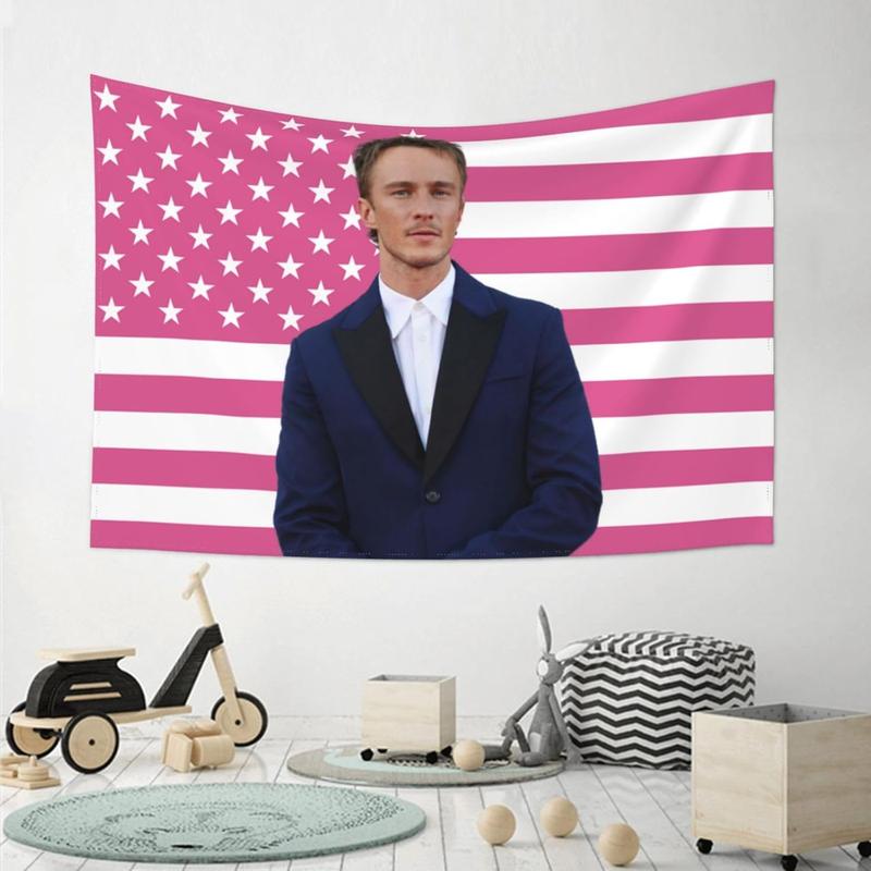 American Flag Pink Drew Star Starkey Tapestry Wall Tapestries Flag Wall Decoration Wall Hanging For Dorm Bedroom Livingroom Party Deco