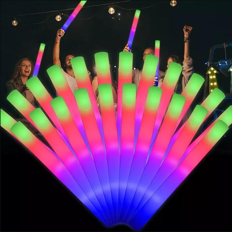 Super Z Outlet LED Light Up Foam Sticks Batons Soft Tube Glow Wands Rally Rave Party