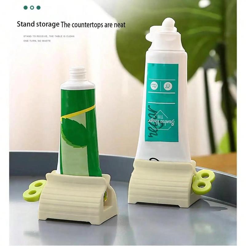 Toothpaste Squeezer, 1 Count Portable Manual Toothpaste Dispenser Squeezer, Quick Facial Cleanser Dispenser, Bathroom Gadgets