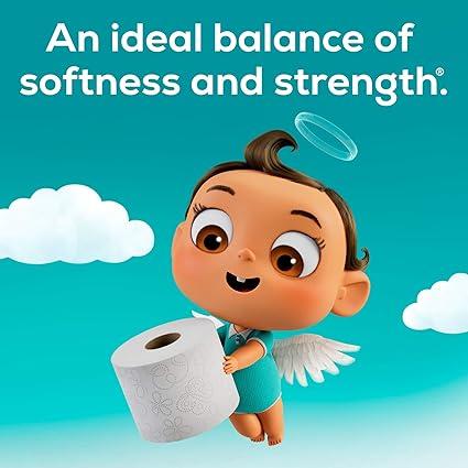 Toilet Paper, 8 Mega Rolls = 32 Regular Rolls, Soft & Strong Toilet Paper Pack Tissue Pack Tissue