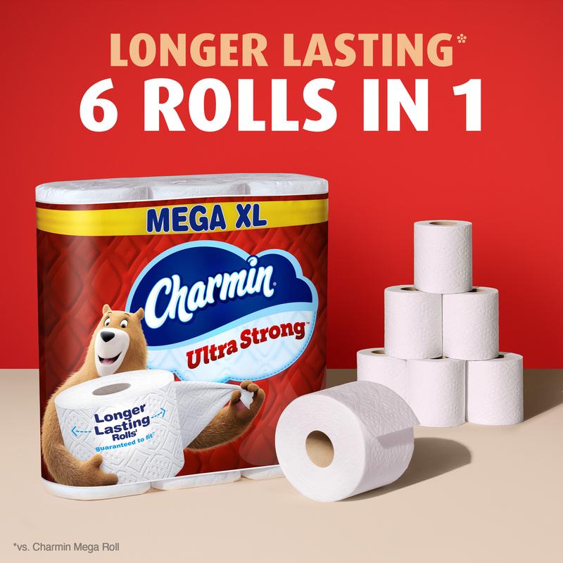 Charmin Ultra Strong Toilet Paper 18 Mega XL Rolls, 330 Sheets Per Roll