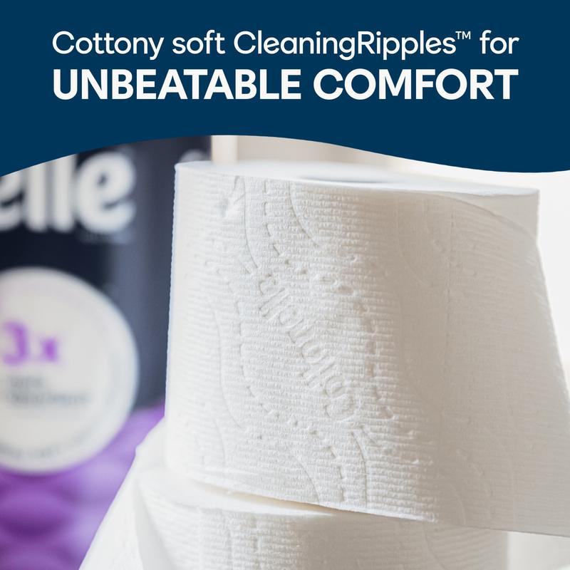 Cottonelle Ultra Comfort Toilet Paper, Soft Tissue, 12 Mega Rolls - Perfect for Your Home - Wipes