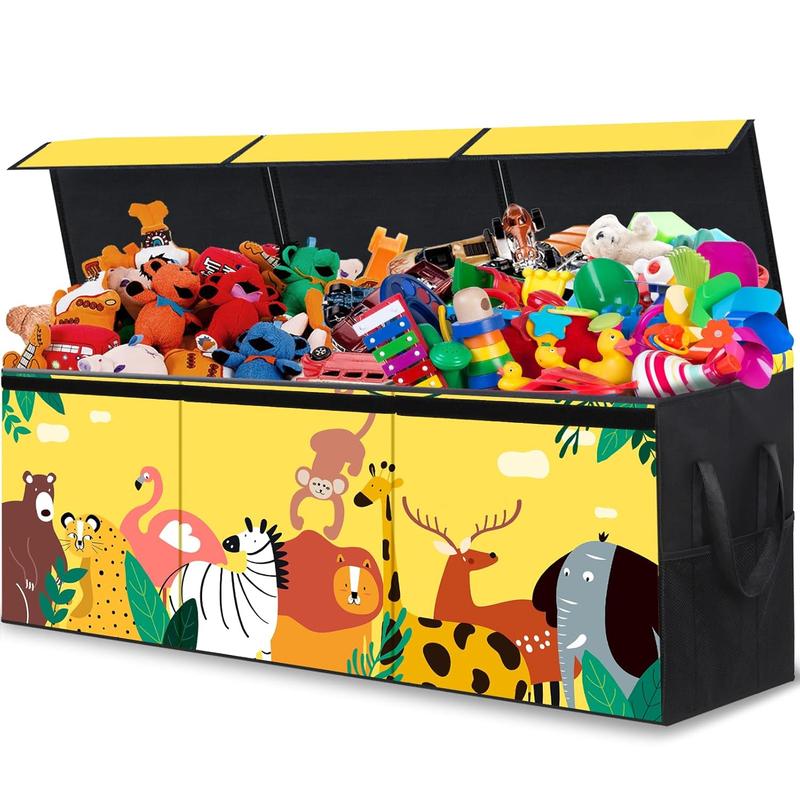 Extra Large Toy Box for Boys, Large Toy Chest for Kids, Collapsible Sturdy Storage Bins with Lids, Large Toy Box Chest Storage Organizer for Kids,Girls, Nursery Room, Playroom, 40.6