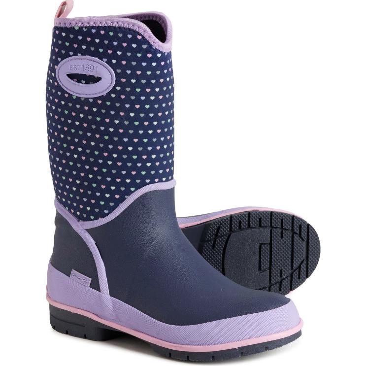 Western Chief Girls Sweet Hearts Neoprene Rain Boots - Waterproof, Insulated