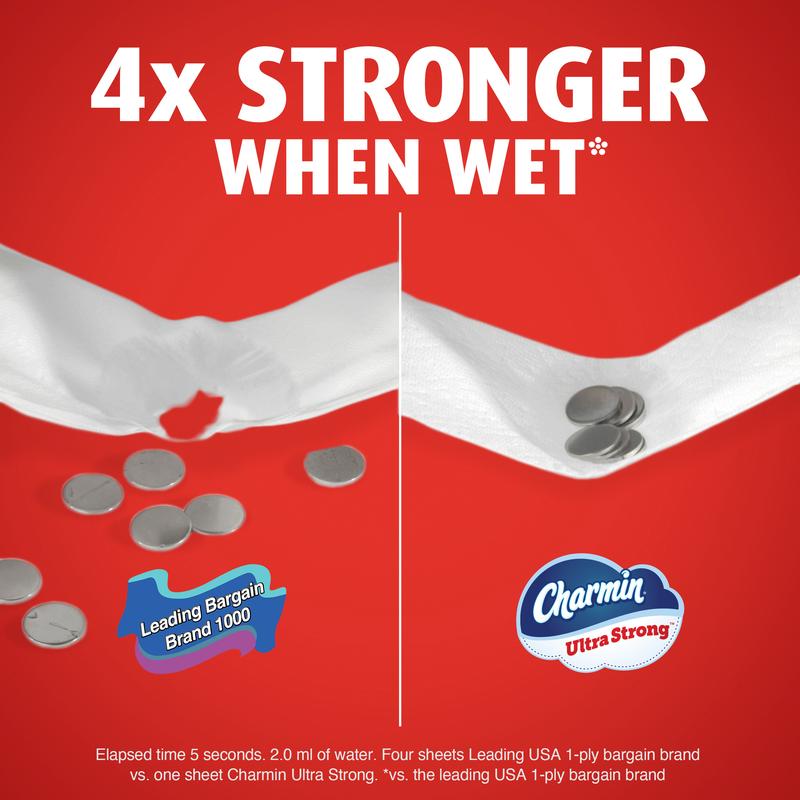 Charmin Ultra Strong Toilet Paper 18 Mega XL Rolls, 330 Sheets Per Roll