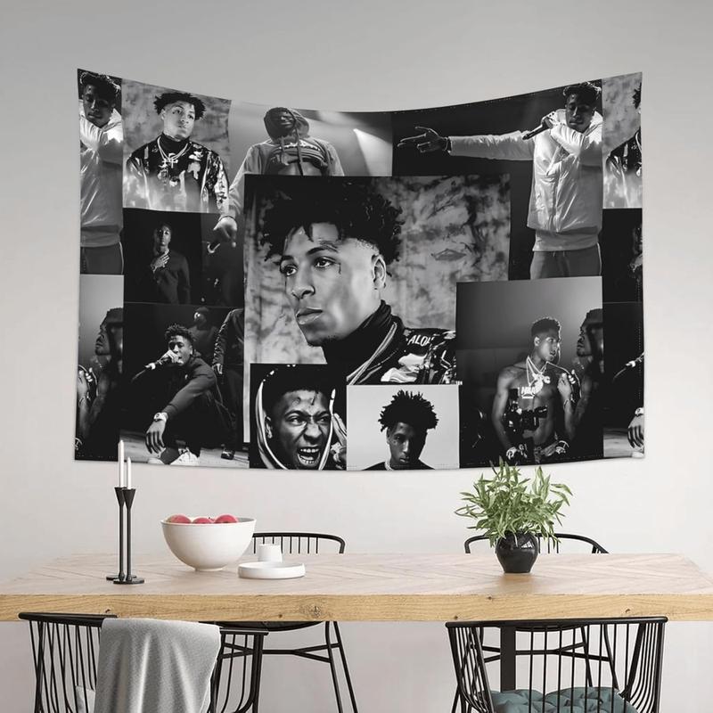 YoungBoy Music Never Broke Again Tapestry 60x40in Indoor Wall Hanging Cool Posters Gift Tapestries 60x40 Inch