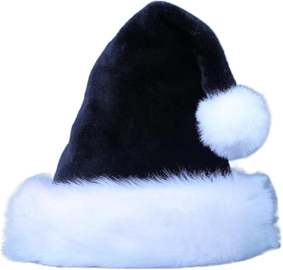 Santa Hat for Kids,Xmas Hat,Unisex Velvet Classic Toddler Santa Claus Hat for Christmas New Year Party all colours