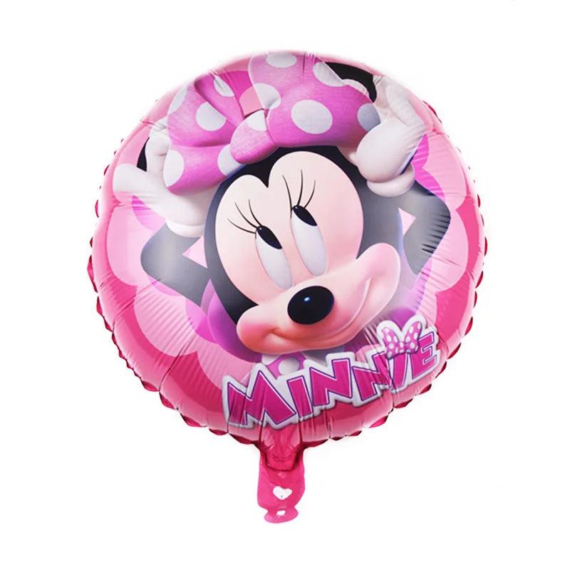 Minnie Mouse 1st Foil Balloons Party Supplies Girls Birthday Party Decorations Globes Latex Balloons Great for Girls Baby Shower