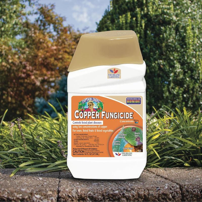 Bonide Captain Jack Copper Fungicide 16 oz Concentrated Plant Disease Control Solution for Organic Gardening