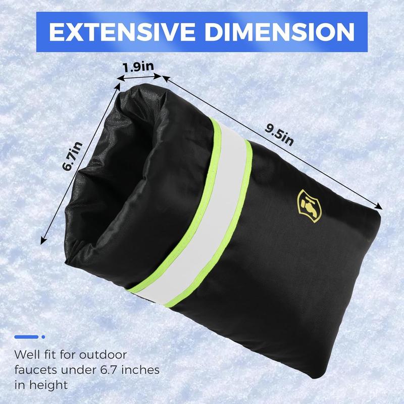 Outdoor Faucet Cover, 2 pcs Winter Freeze Protective Hose Bib Cover, Water Spigot Covers, Winter Insulated Cover Bag, mULTIPLE uSES