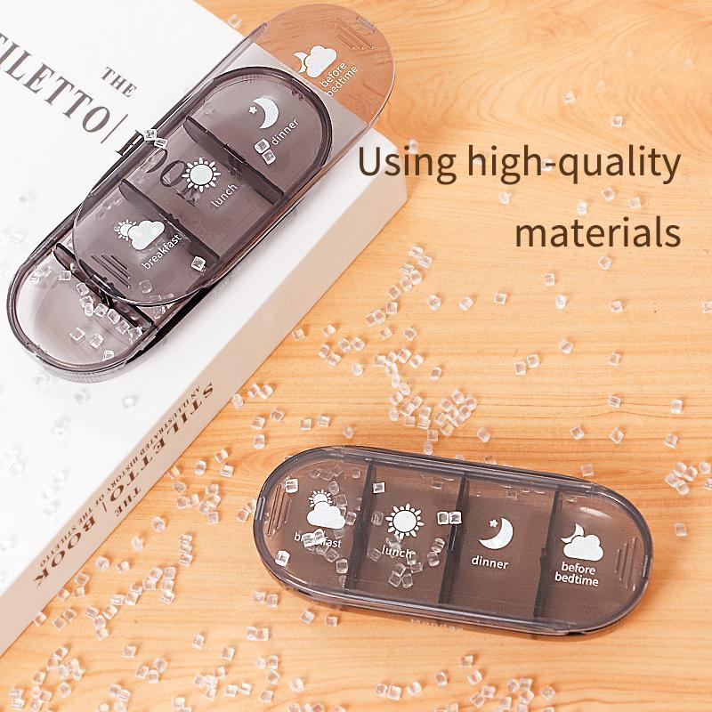 Large Capacity Pill Storage Box, 1 Set Portable Pill Organizer, Weekly Pill Storage Box, Home Organizer for Bedroom, Living Room, Kitchen