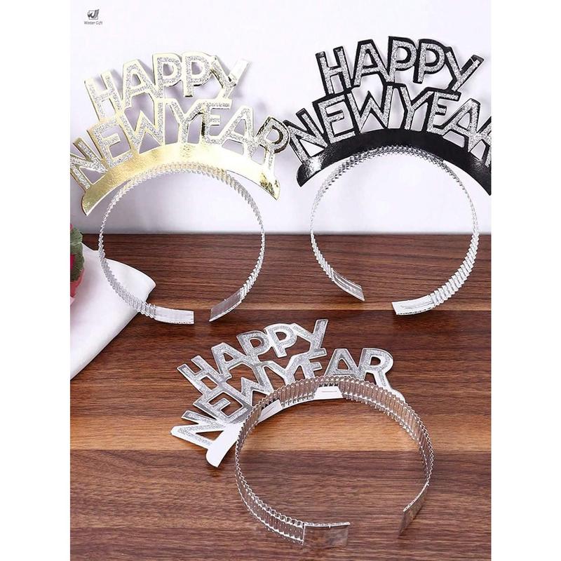 Winter Gift Shop  6pcs 36pcs New Years Eve Party Supplies 2025,Happy New Year Headband ,Glasses,Noise Makers Party Favors New Year Decorations,Photo Props,Party Supplies.