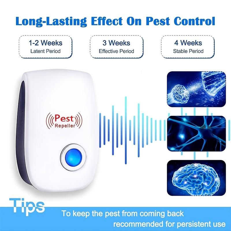 6pack Ultrasonic Pest Repeller - Effective Indoor Pest Control For Home, Kitchen, Office, Hotel, And Warehouse - Mosquito And Rat Repellent