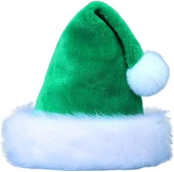 Santa Hat for Kids,Xmas Hat,Unisex Velvet Classic Toddler Santa Claus Hat for Christmas New Year Party all colours